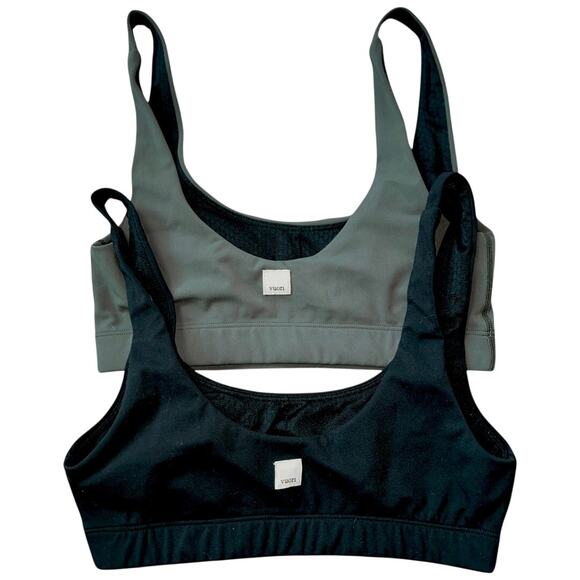 EUC Bundle of 2  Vuori AllTheForm™ Bra MSPR $64 EACH Olive Green and Black XXS - Picture 1 of 7